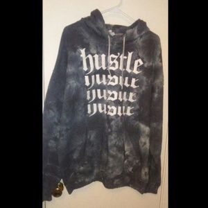 "Hustle" tye dye hoodie